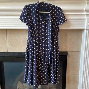 JCrew polka dot dress